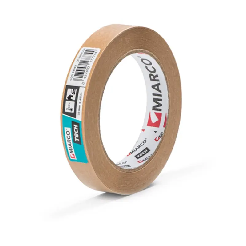 Cinta de enmascarar 18mmx45m KREPP TECH MIARCO 33563 Marrón Solo Por Tiempo Limitado