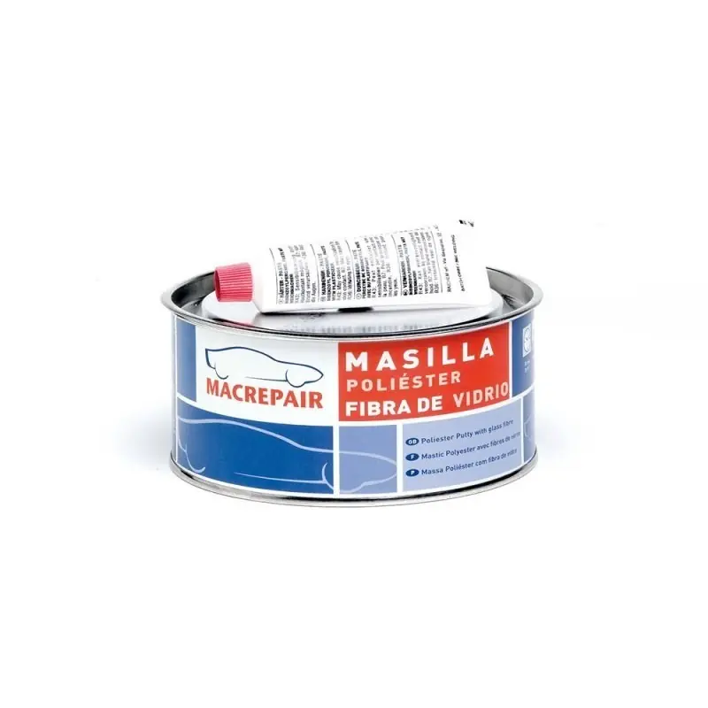 Stock Limitado Masilla Poliéster reforzada con fibra de vidrio MacRepair 0,9 Kg Miarco 7994