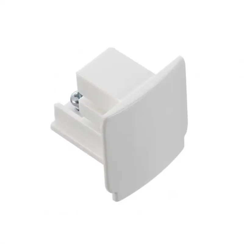 Tapa final para carril trifasico Indeluz Track A61G-786-01 Blanco Última Versión